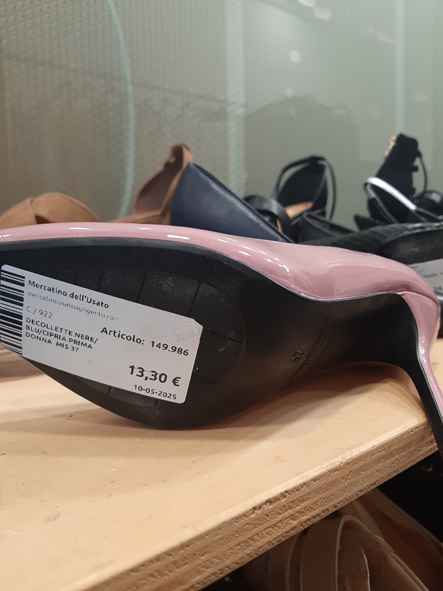 Decollette Nere/blu/cipria Prima Donna  Mis 37