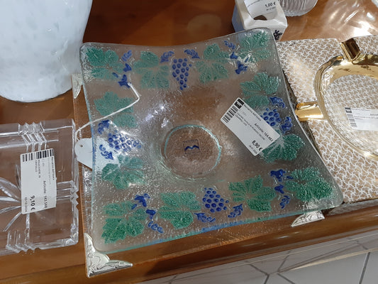 Centro Tavola In Murano Decori Grappoli Uva