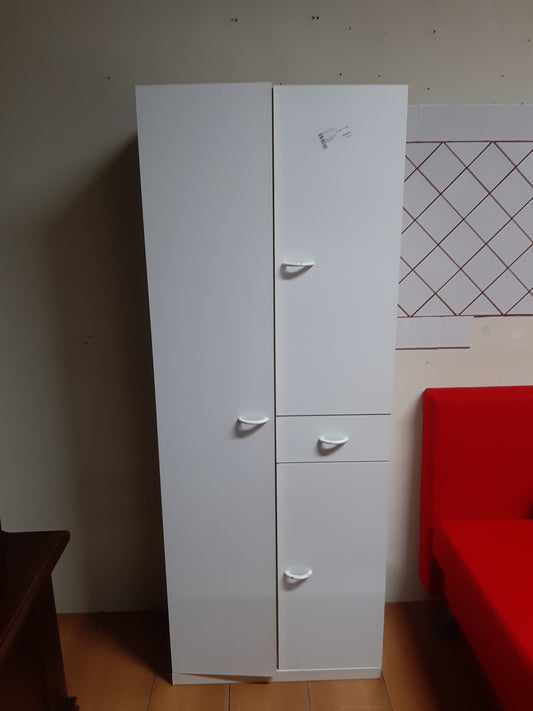 Mobiletto Bianco Con Sportelli E Cassetto R.