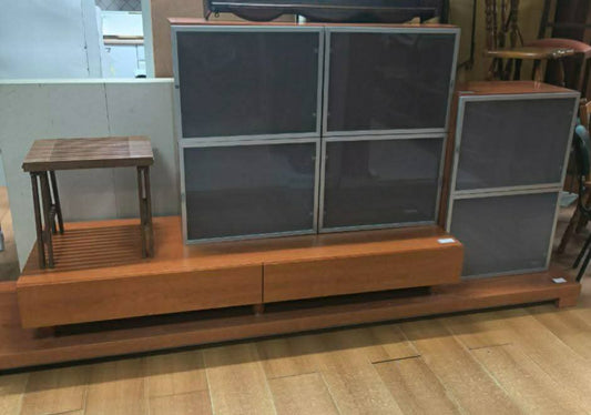 Porta Tv + Base Lunga + 3 Vetrinette Modulari + Alzatina R.r.