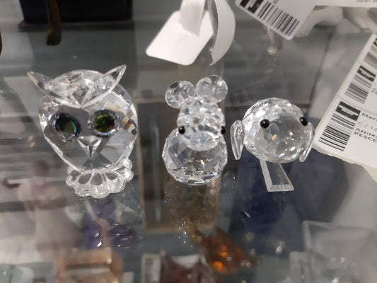 Animaletto In Cristallo  Coniglio /pesce /gufo