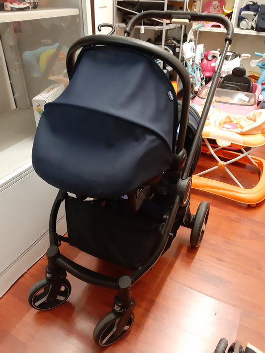Passeggino+ovetto Chicco Blu