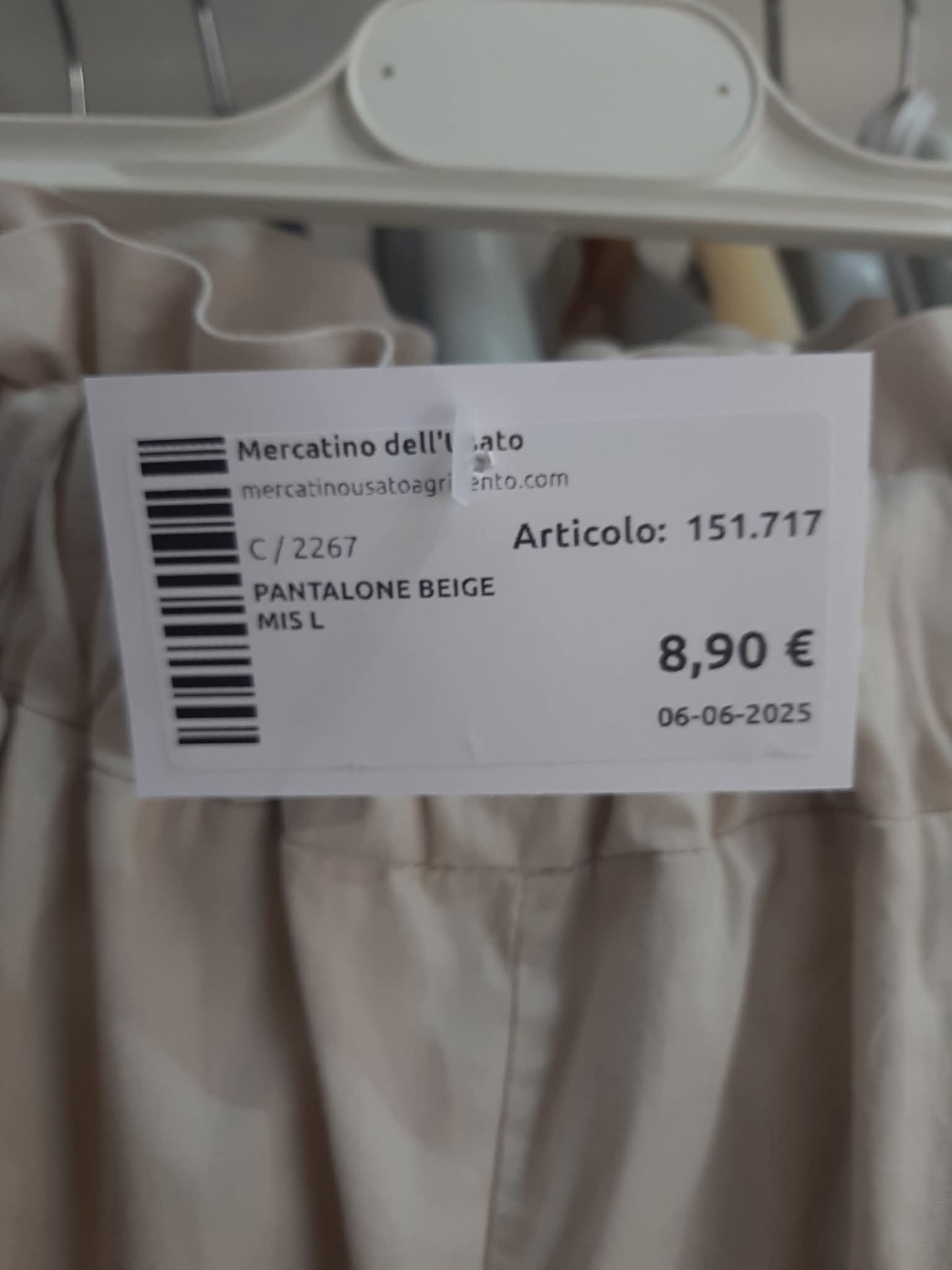 Pantalone Beige Mis L