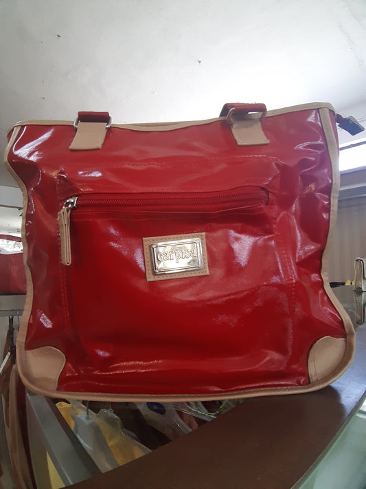 Borsa Rossa E Beige Carpisa