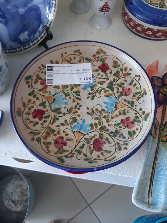Piatto Da Parete Tipo Caltagirone