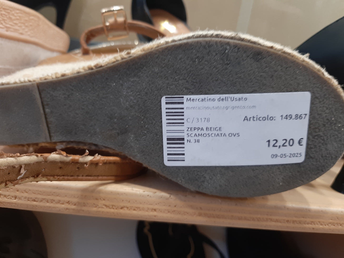 Zeppa Beige Scamosciata Ovs  N. 38