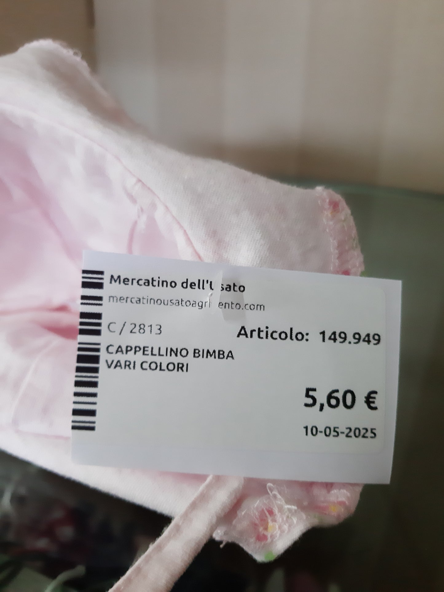 Cappellino Bimba Vari Colori