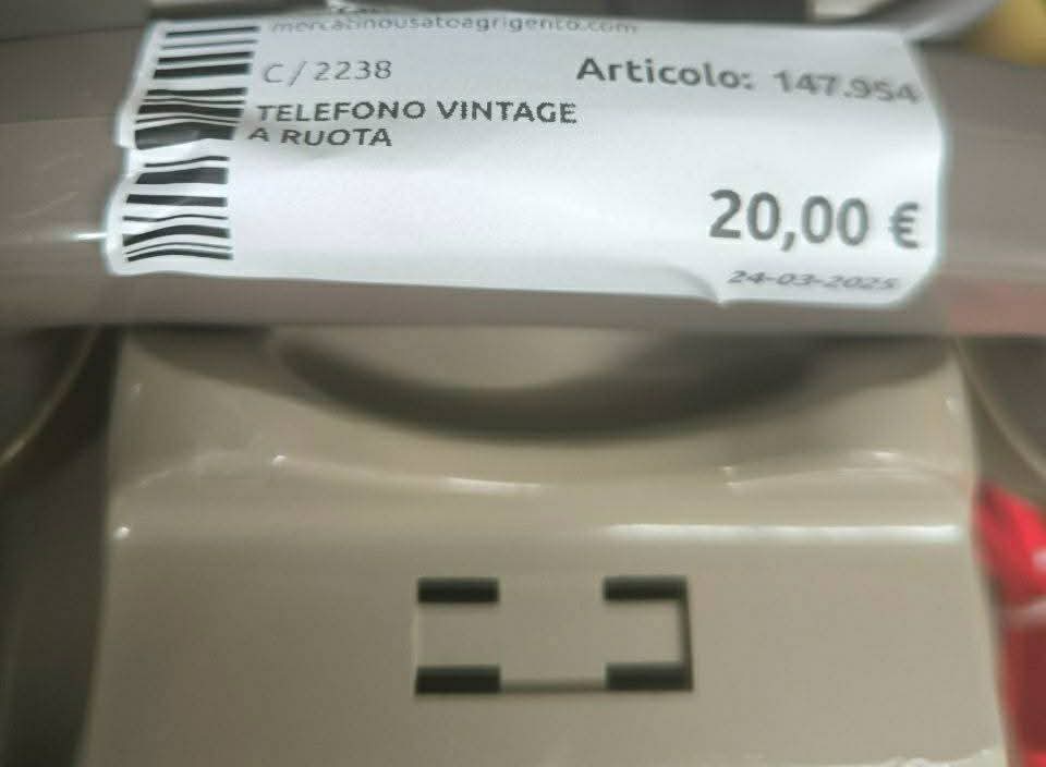 Telefono Vintage A Ruota
