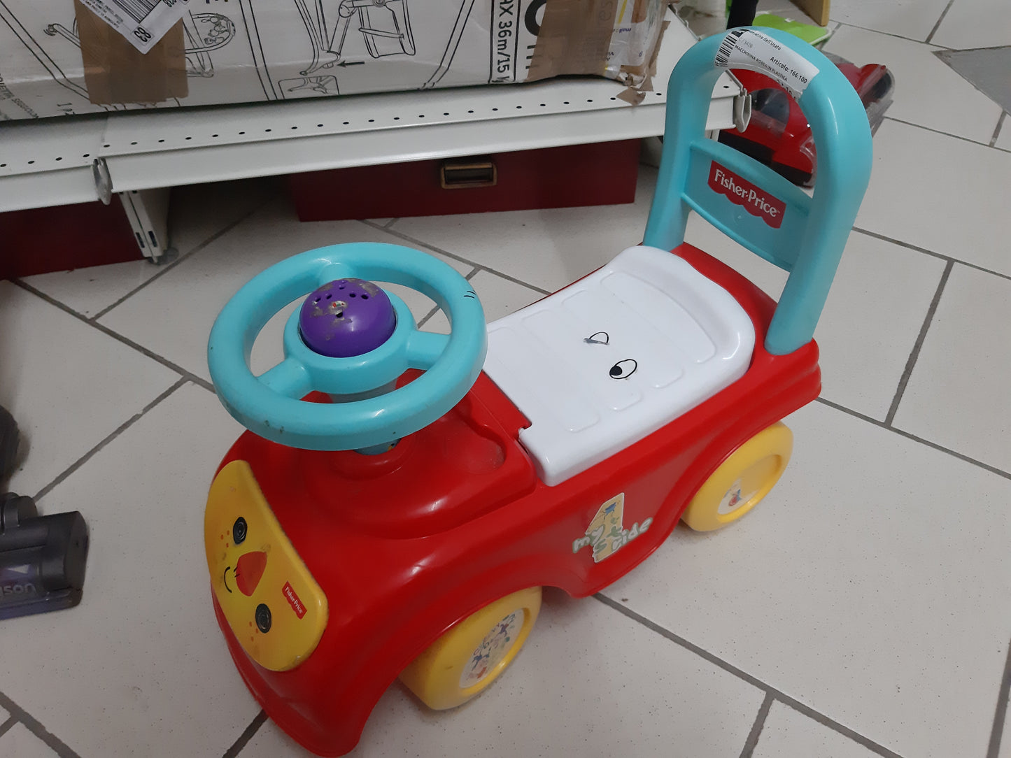 Macchinina Rossa In Plastica