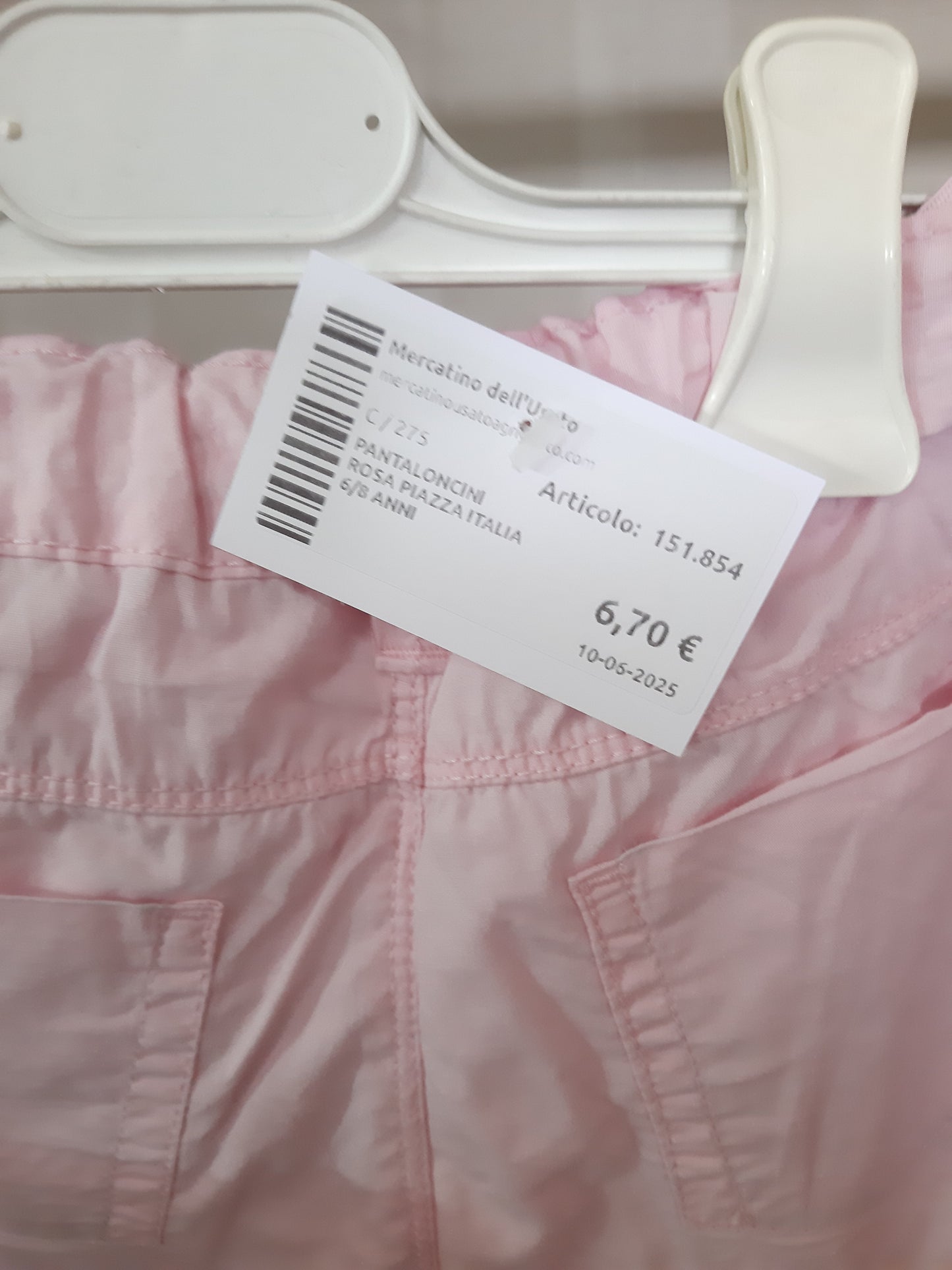 Pantaloncini Rosa Piazza Italia 6/8 Anni