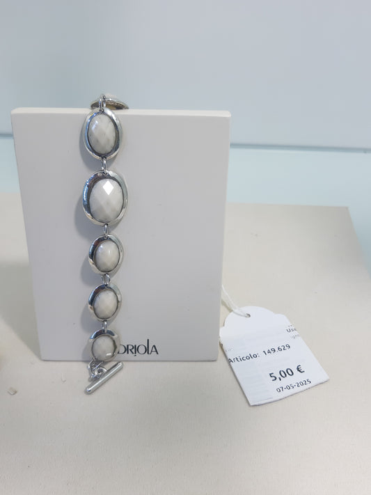 Bracciale Con Ovali Pietre Avorio