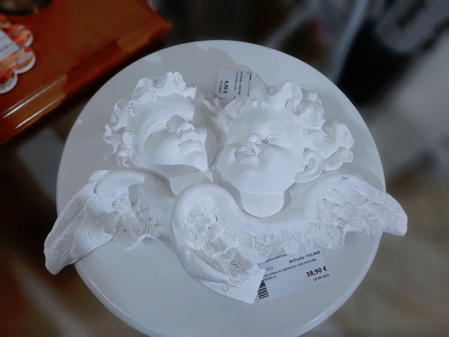 Angioletti In Gesso Da Parete Con Gancio