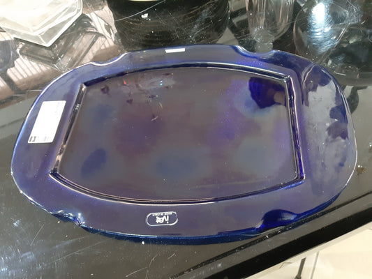 Vassoio Blu Lavorazione Muranese