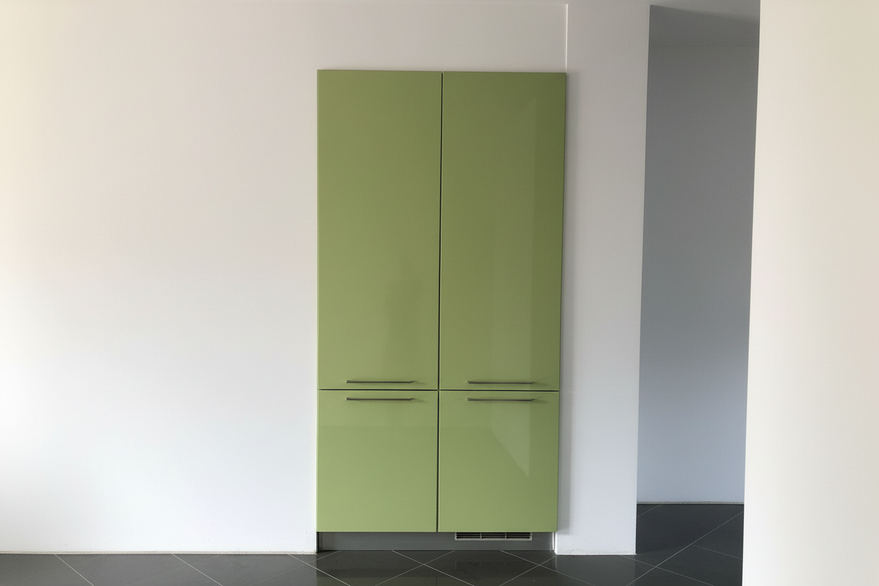 Cucina Ad Angolo Lube Completa Con Dispensa, Frigo, Lavastoviglie + 2 Mensole R.