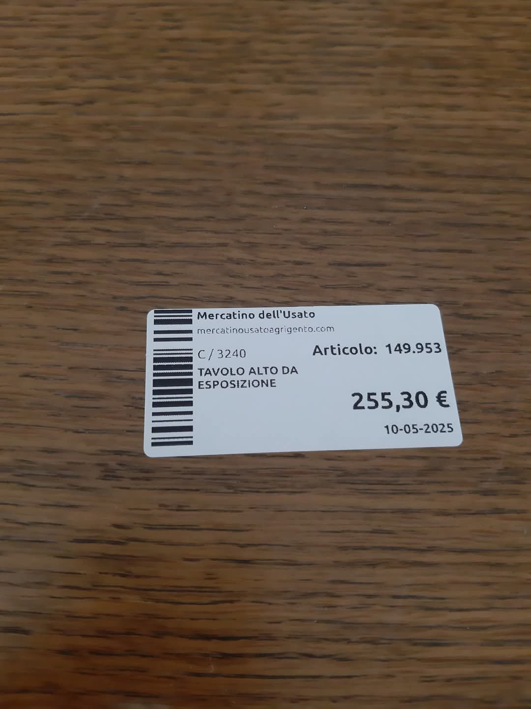 Tavolo Alto Da Esposizione