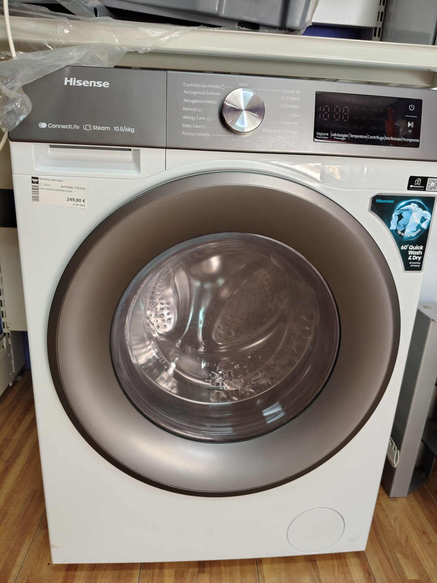 Lava Asciuga Hisense 10.5kg