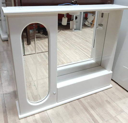 Specchio Bagno Bianco Uno Sportello