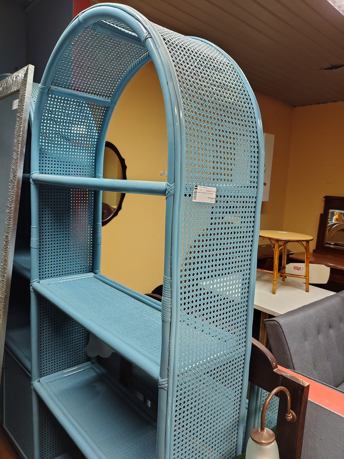 Libreria Azzurra Rattan E Bambù