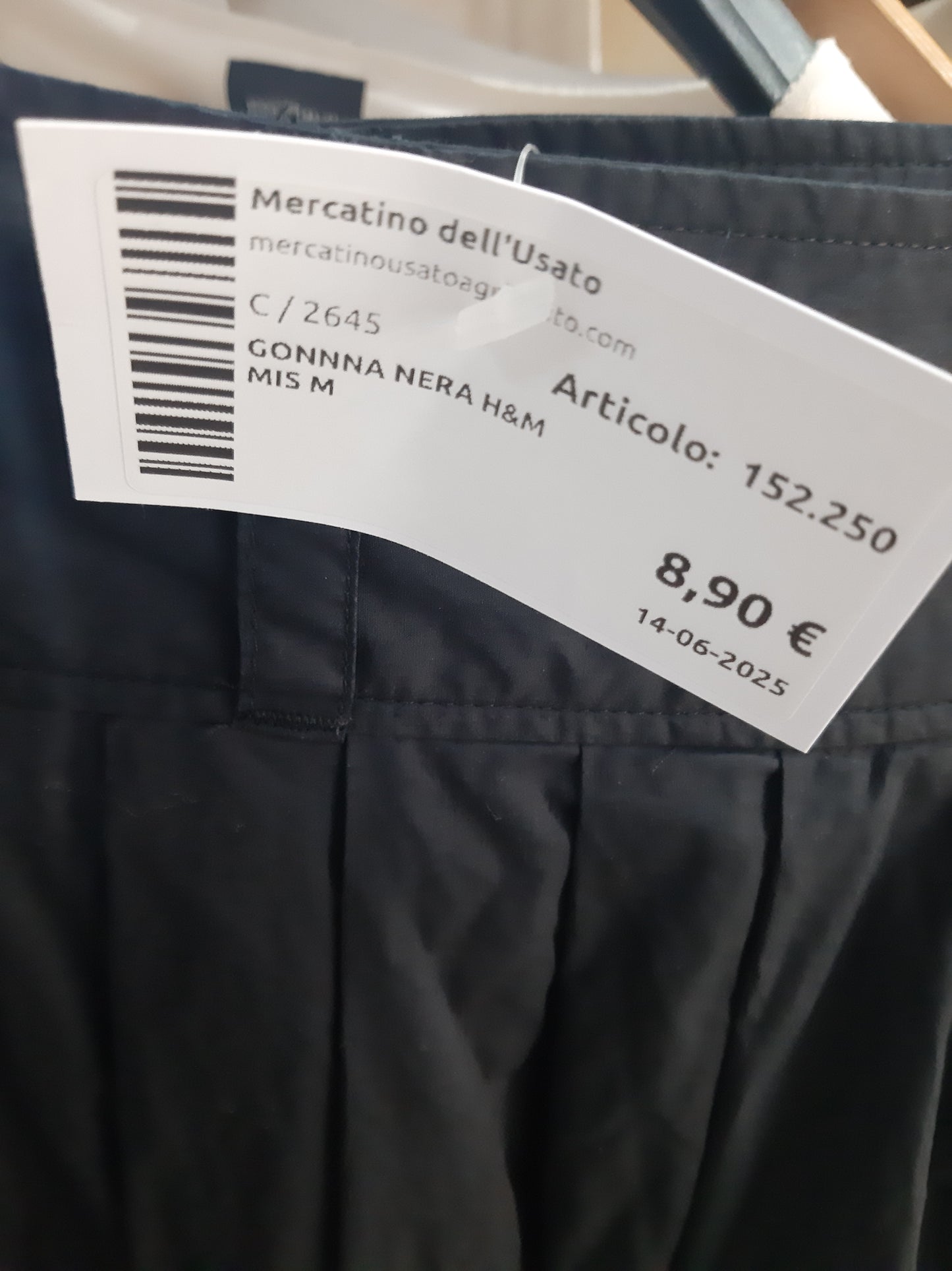 Gonnna Nera H&m Mis M