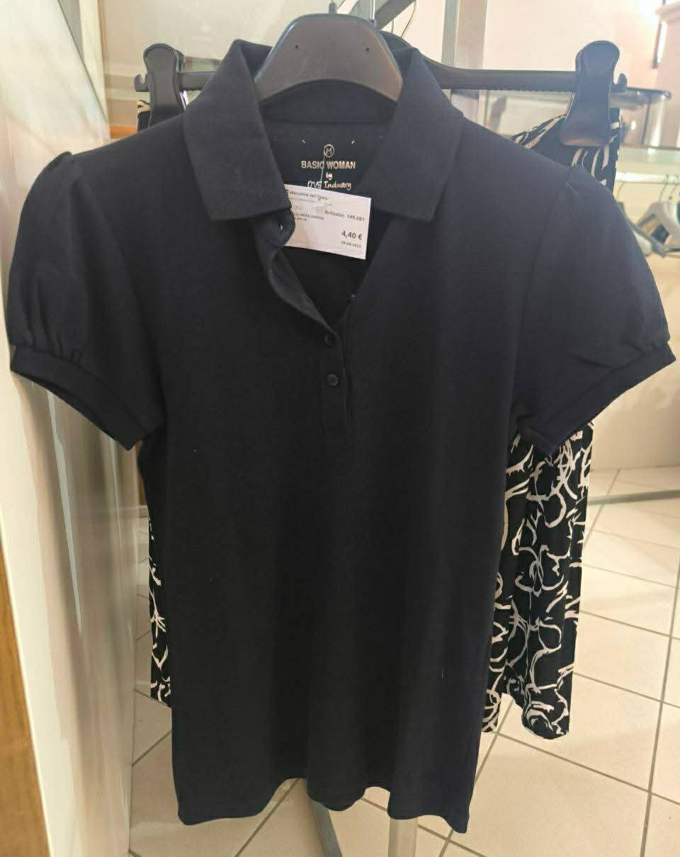 Polo Nera Donna Ovs Ms M
