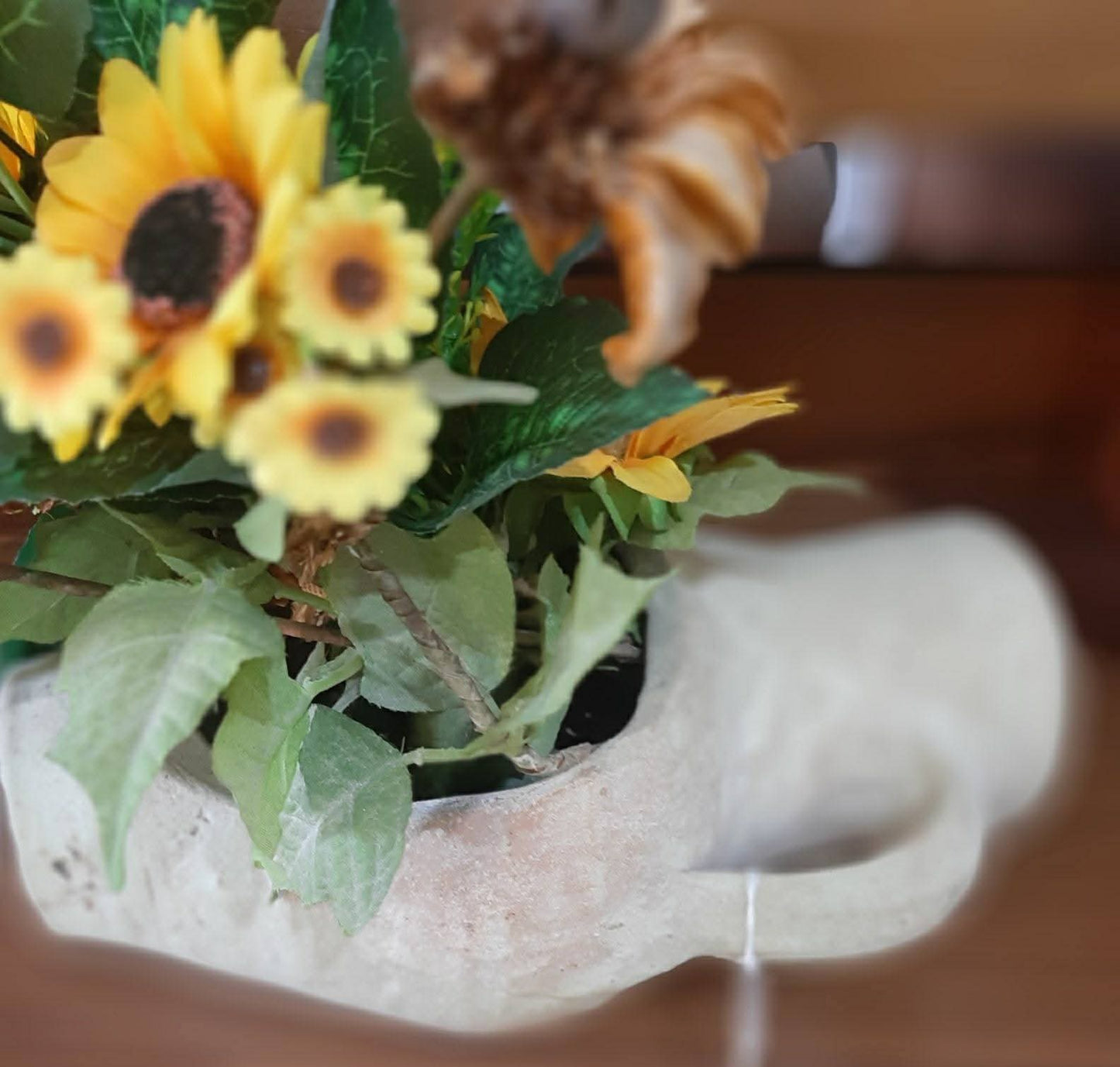 Anfora Con Fiori Girasoli