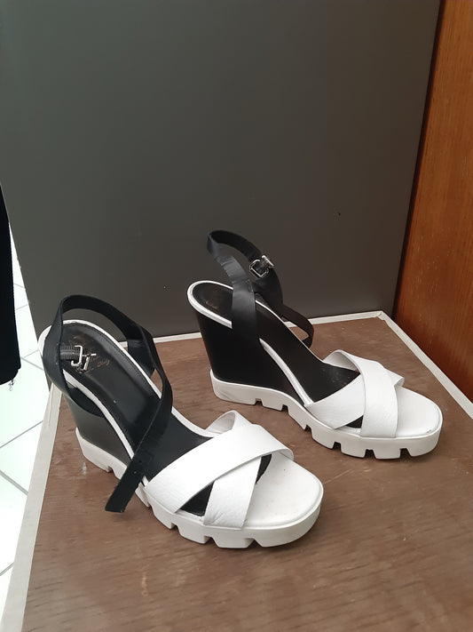 Scarpe Bianche E Nere Sax Mis 39