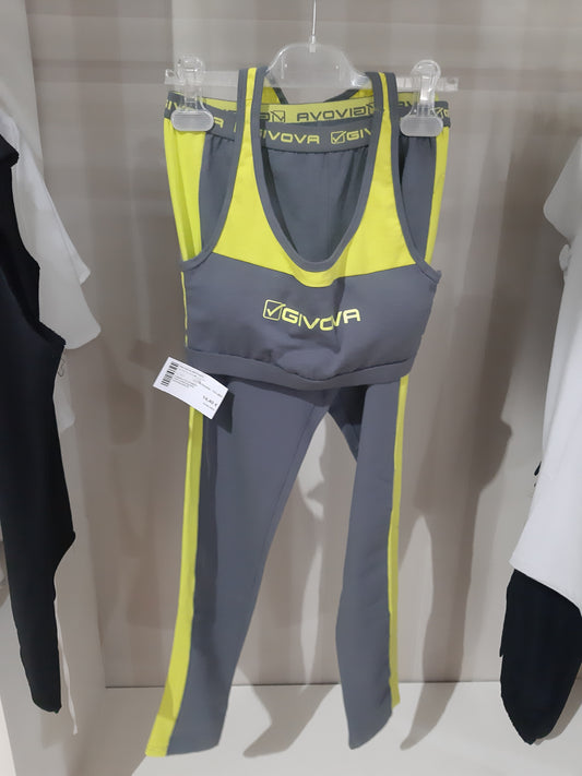 Completo Fitness Top E Pantalone Givova Mis M