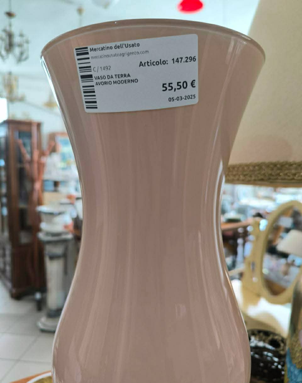 Vaso Da Terra Avorio Moderno