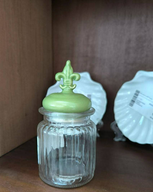 Barattolo In Vetro Con Tappo Verde