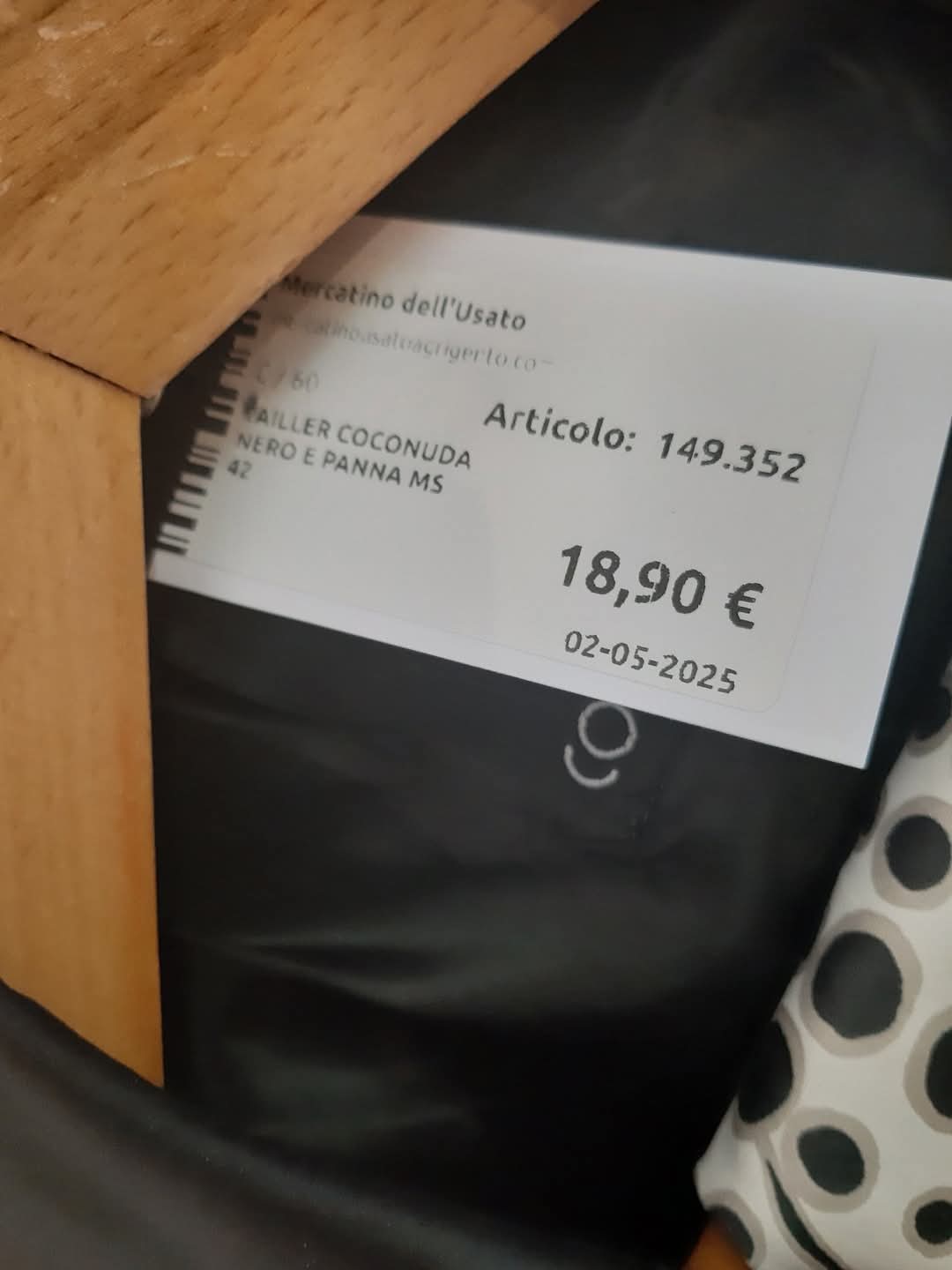 Tailler Coconuda Nero E Panna Ms 42