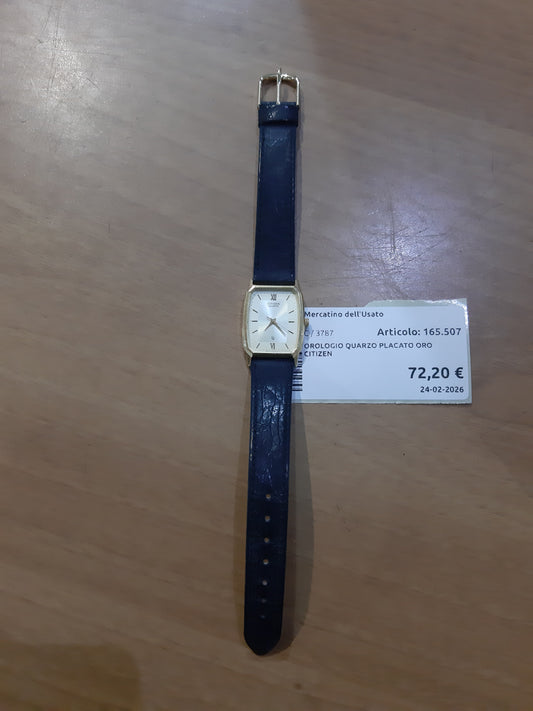 Orologio Quarzo Placato Oro Citizen