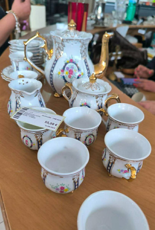 Servizio Da Caffe Porcellana Royal  13 Pezzi
