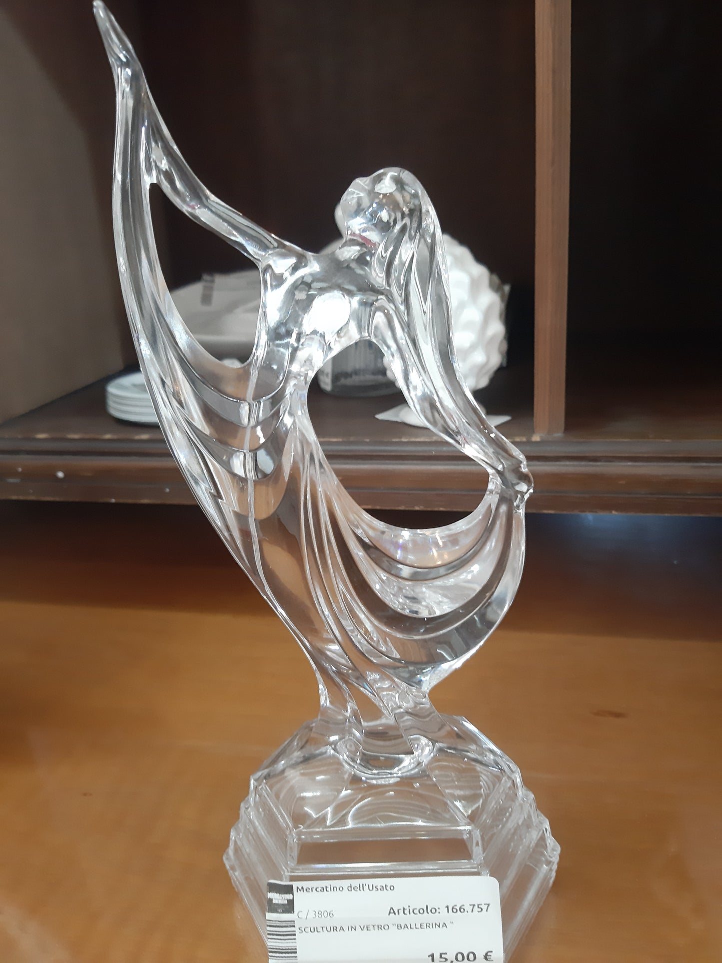 Scultura In Vetro "ballerina "