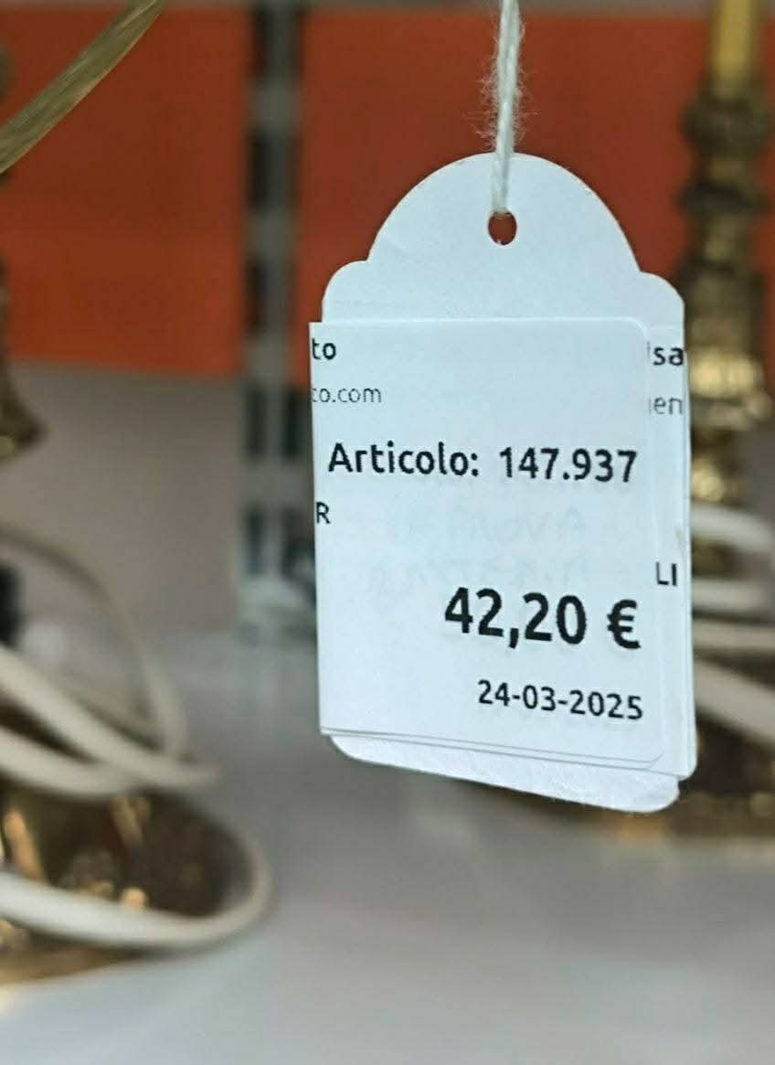 Coppia Abat -juor In Ottone E Murano