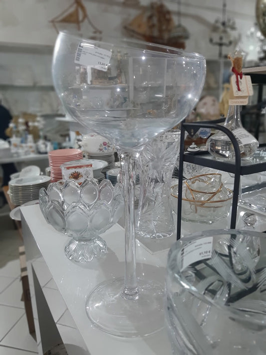 Vaso Da Terra Coppa Con Gambo Lungo