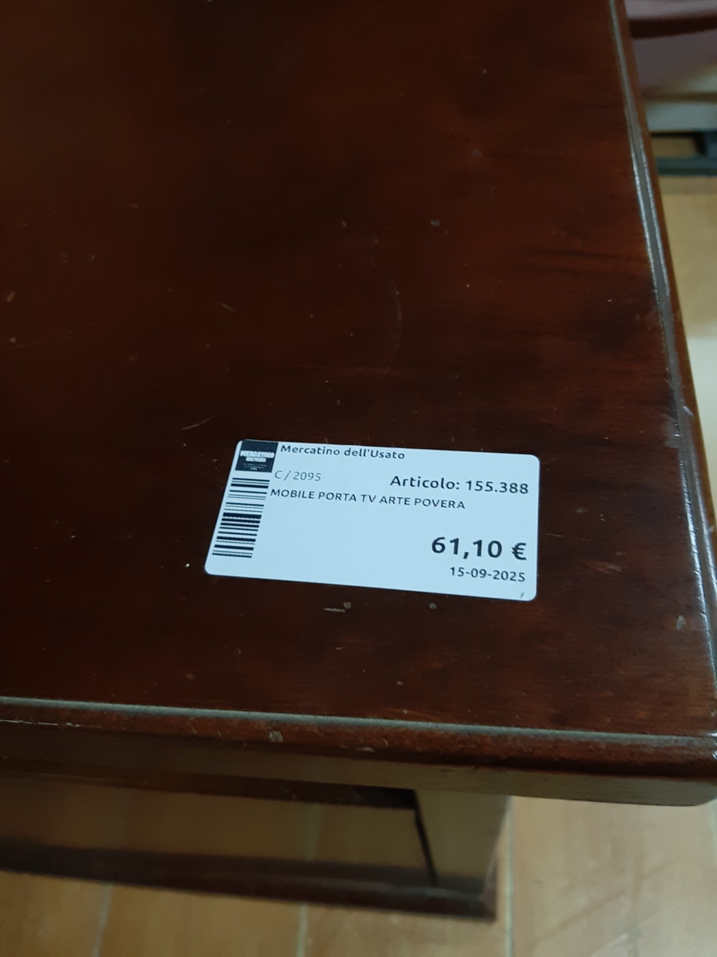 Mobile Porta Tv Arte Povera