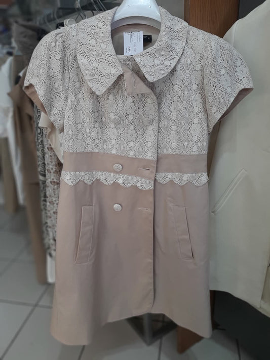 Vestito Tortora E Bianco Rinascimento Mis- M