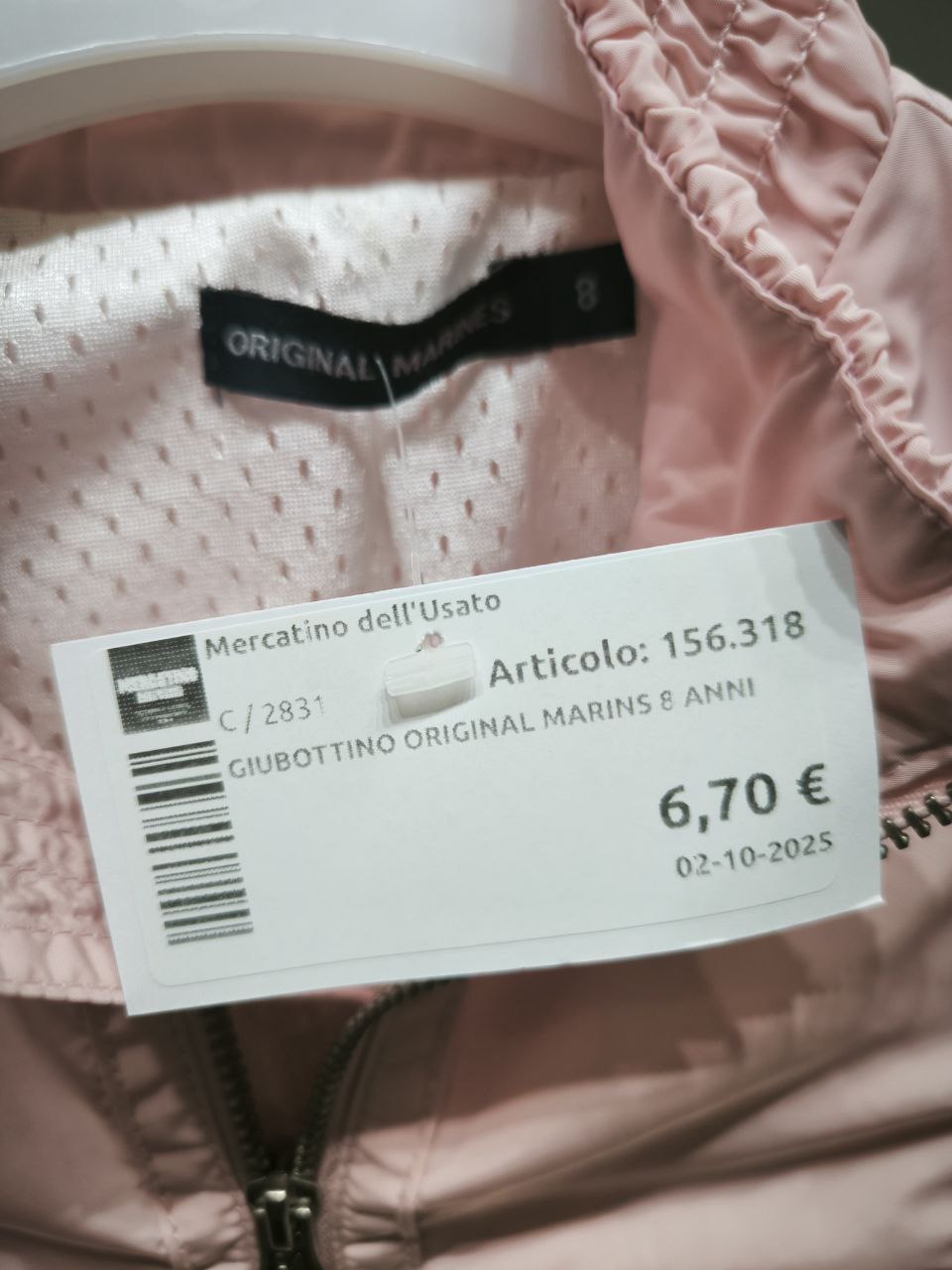 Giubottino Original Marins 8 Anni