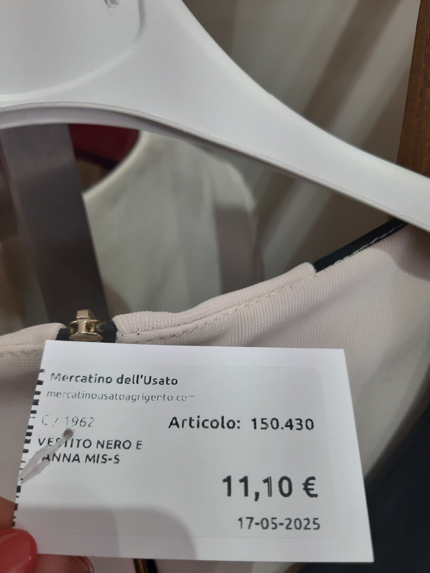 Vestito Nero E Panna Mis-s
