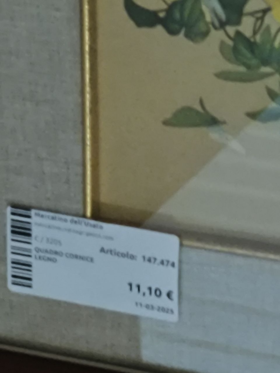 Quadro Cornice Legno