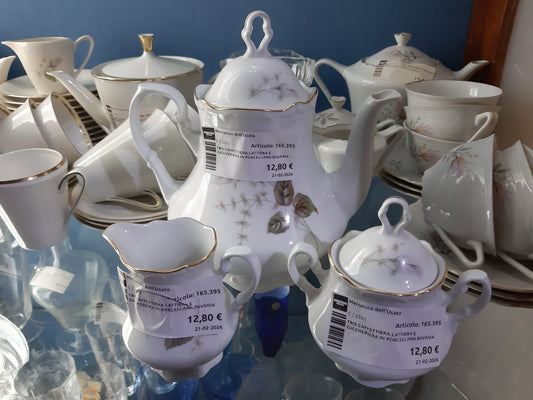 Tris Caffettiera Lattiera E Zuccheriera In Porcellana Bavaria