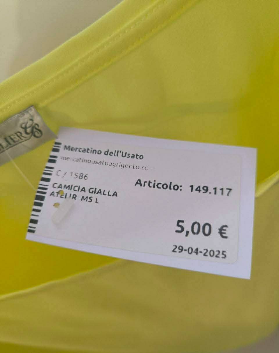 Camicia Gialla Atelir  Ms L