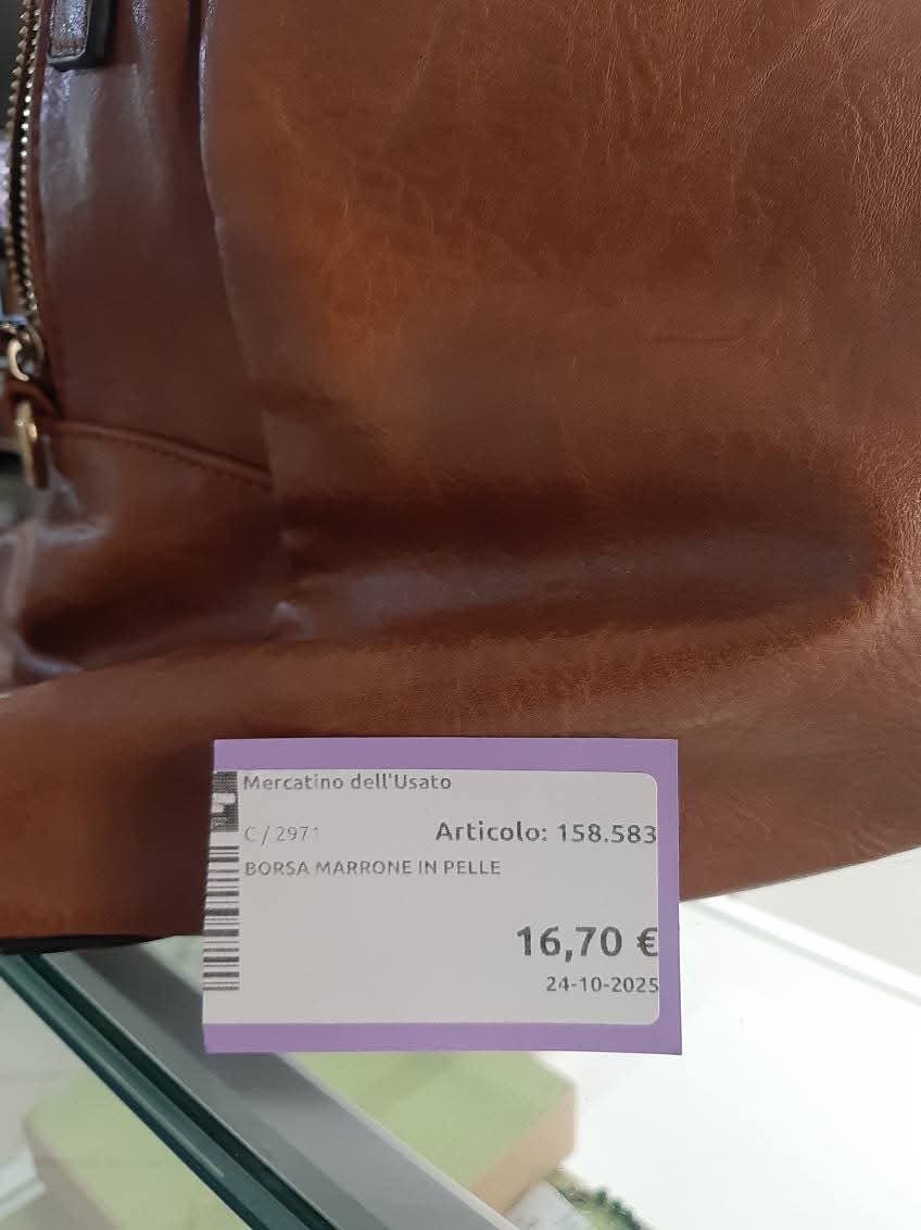 Borsa Marrone In Pelle