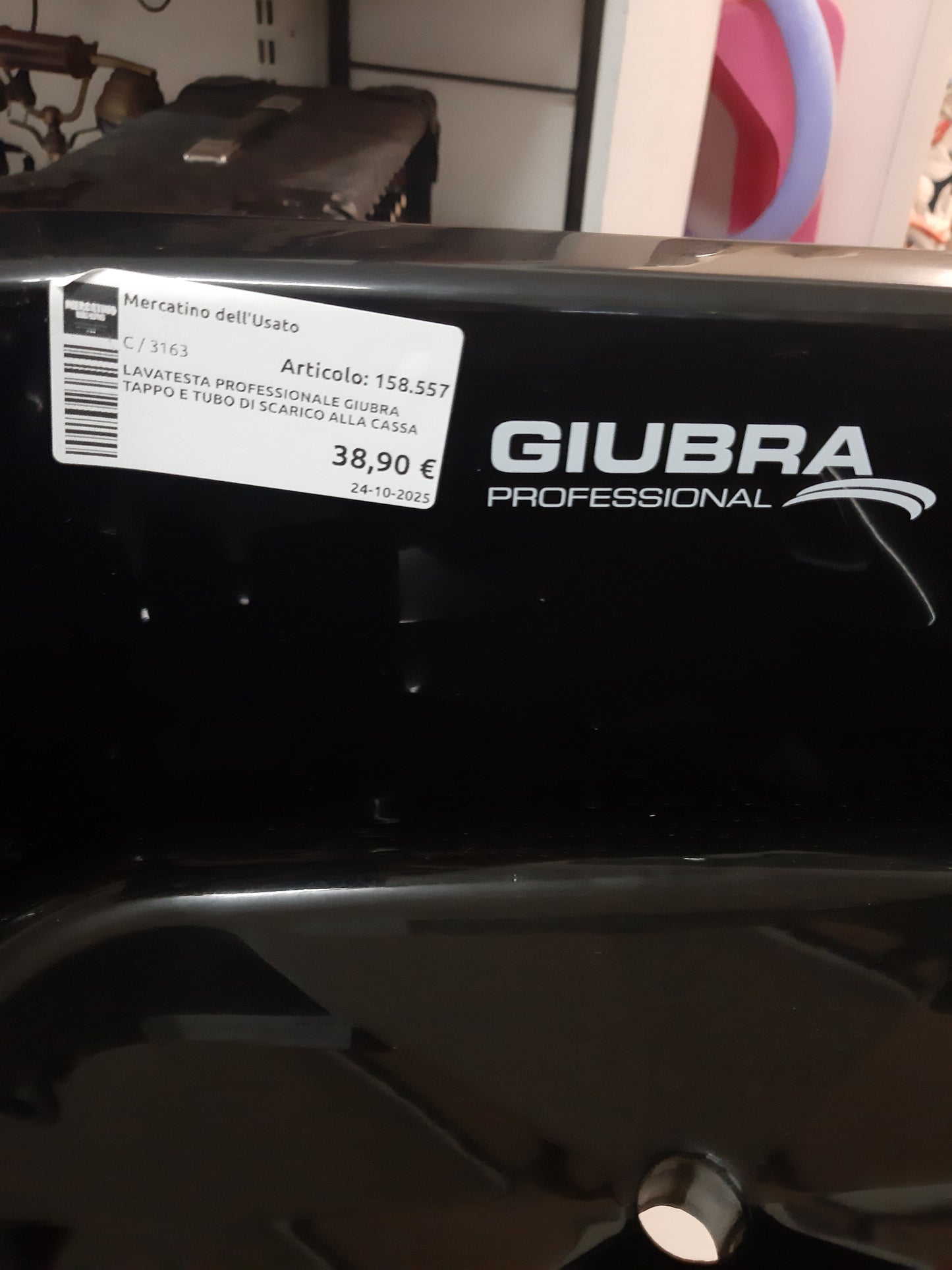 Lavatesta Professionale Giubra Tappo E Tubo Di Scarico Alla Cassa
