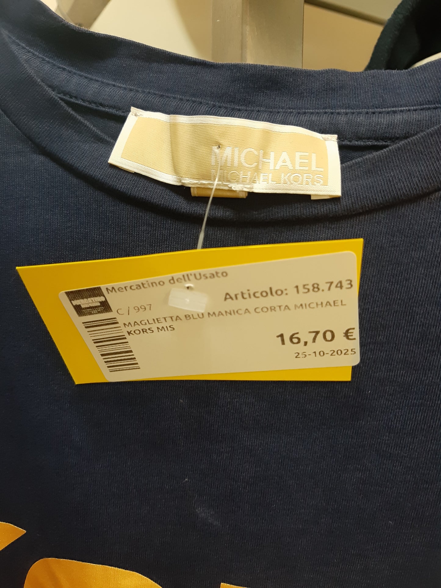 Maglietta Blu Manica Corta Michael Kors Mis