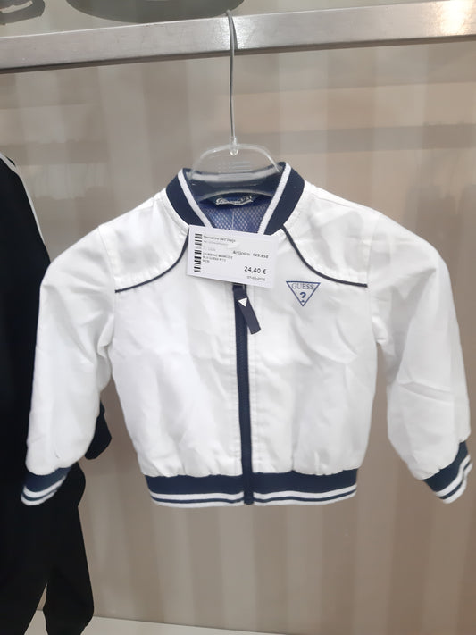Giubbino Bianco E Blu Guess 9/12 Mesi
