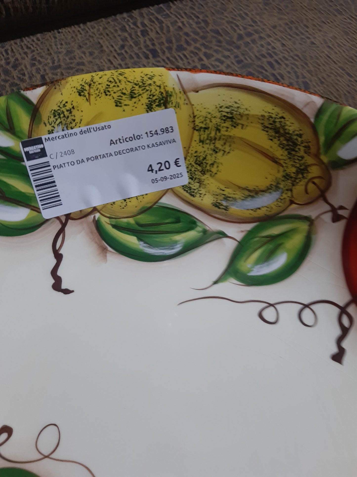 Piatto Da Portata Decorato Kasaviva