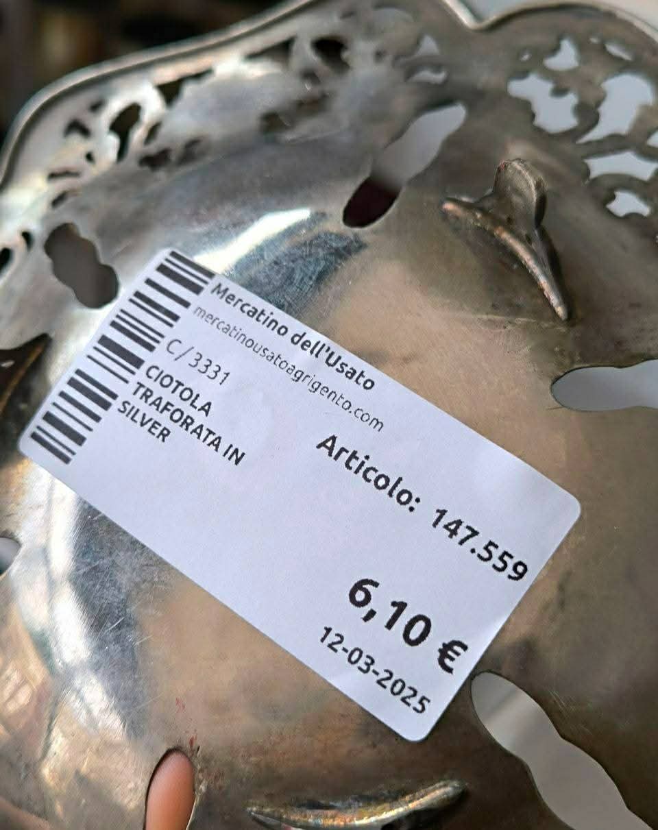 Ciotola Traforata In Silver