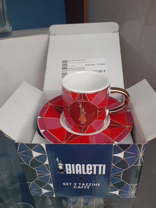Coppia Di Tazzine Da Caffe Bialetti