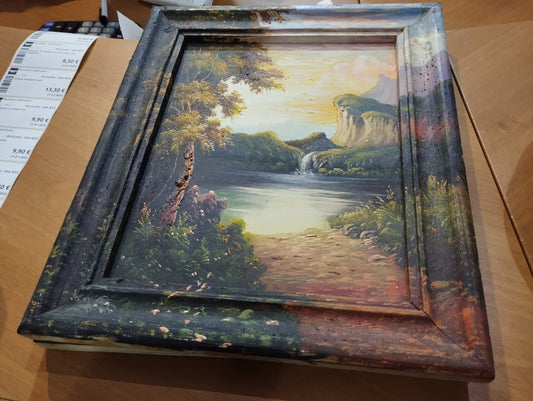 Quadretto Con Cornice Dipinta